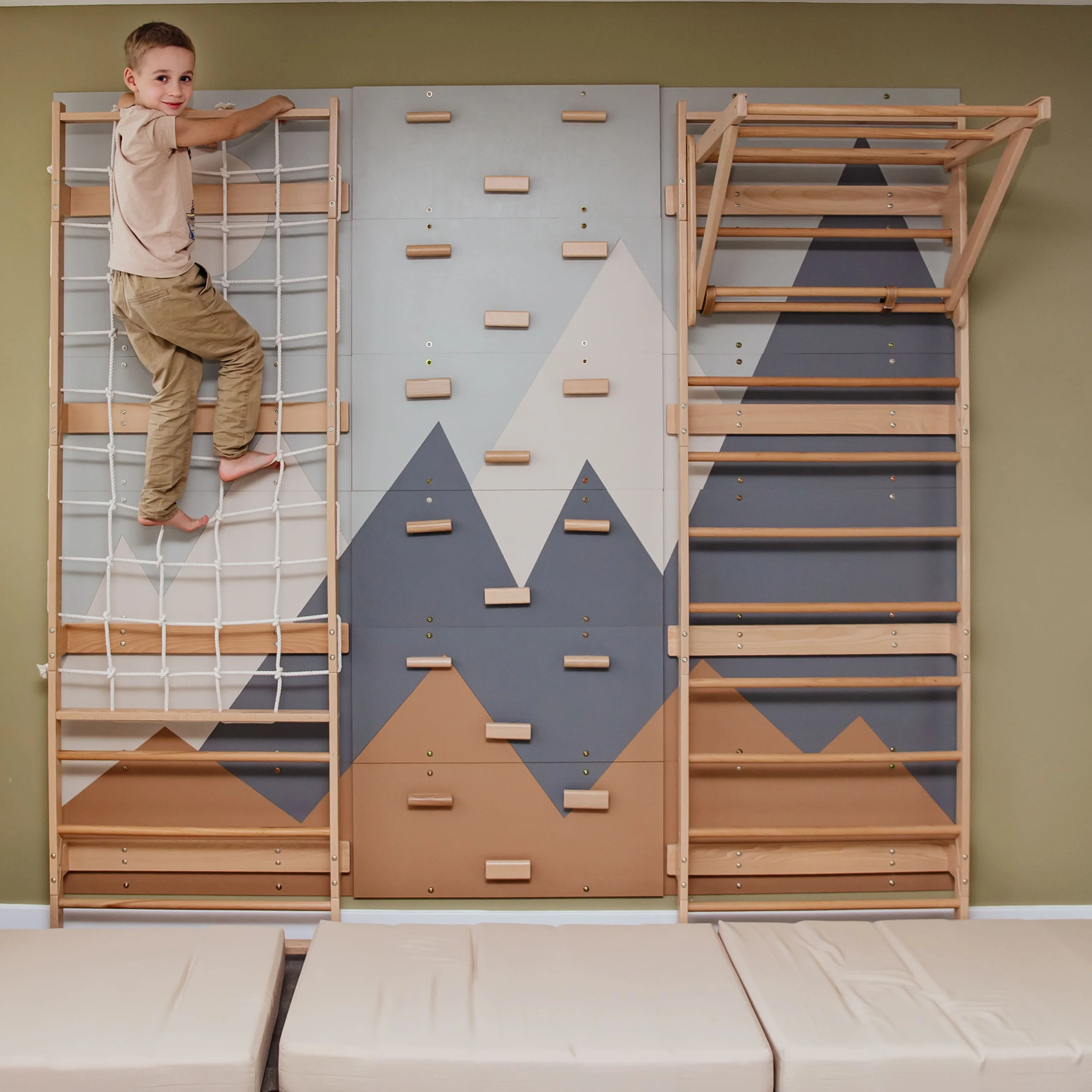 7-in-1 Sprossenwand Set für Kinder mit Zubehör - Image 5