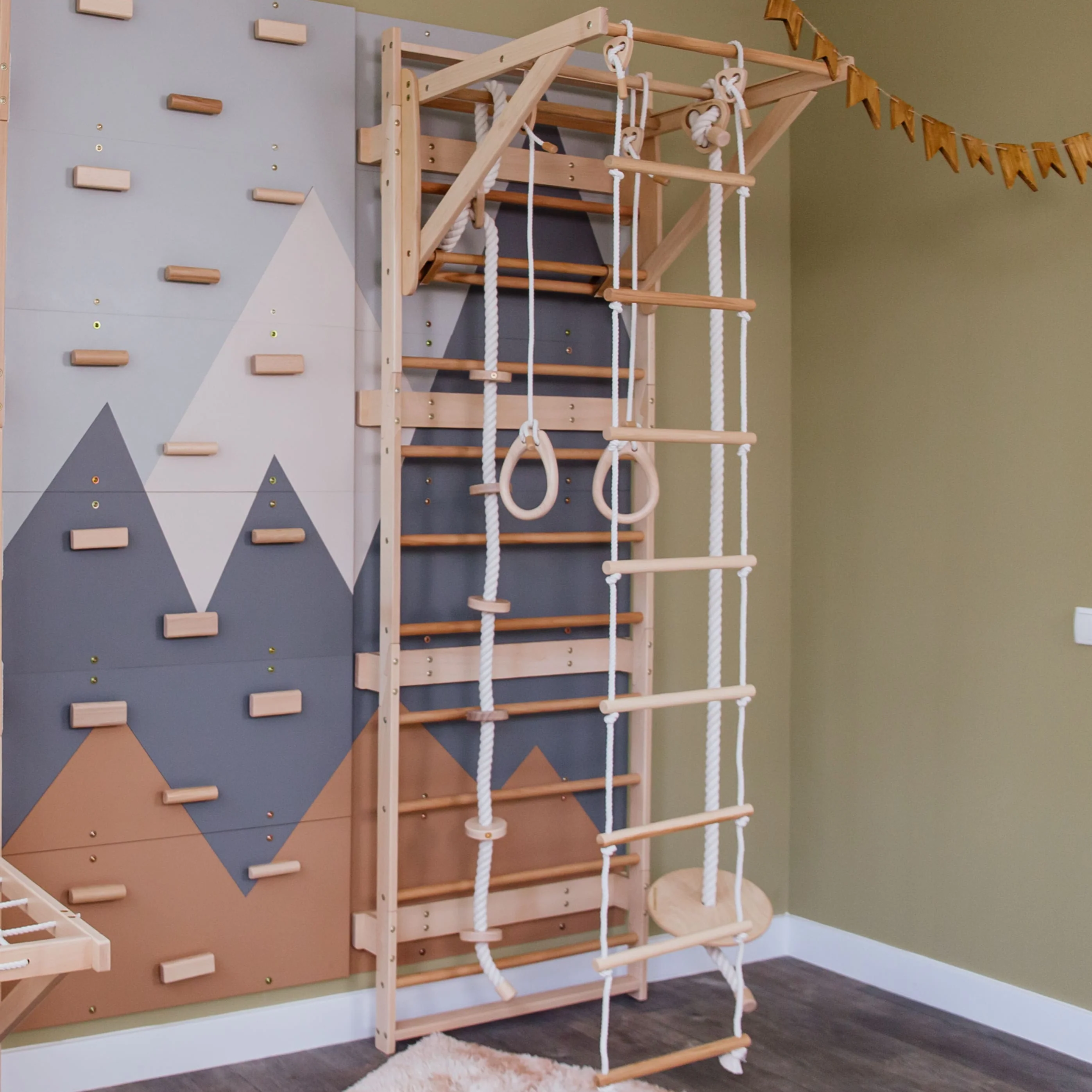 7-in-1 Sprossenwand Set für Kinder mit Zubehör - Image 7