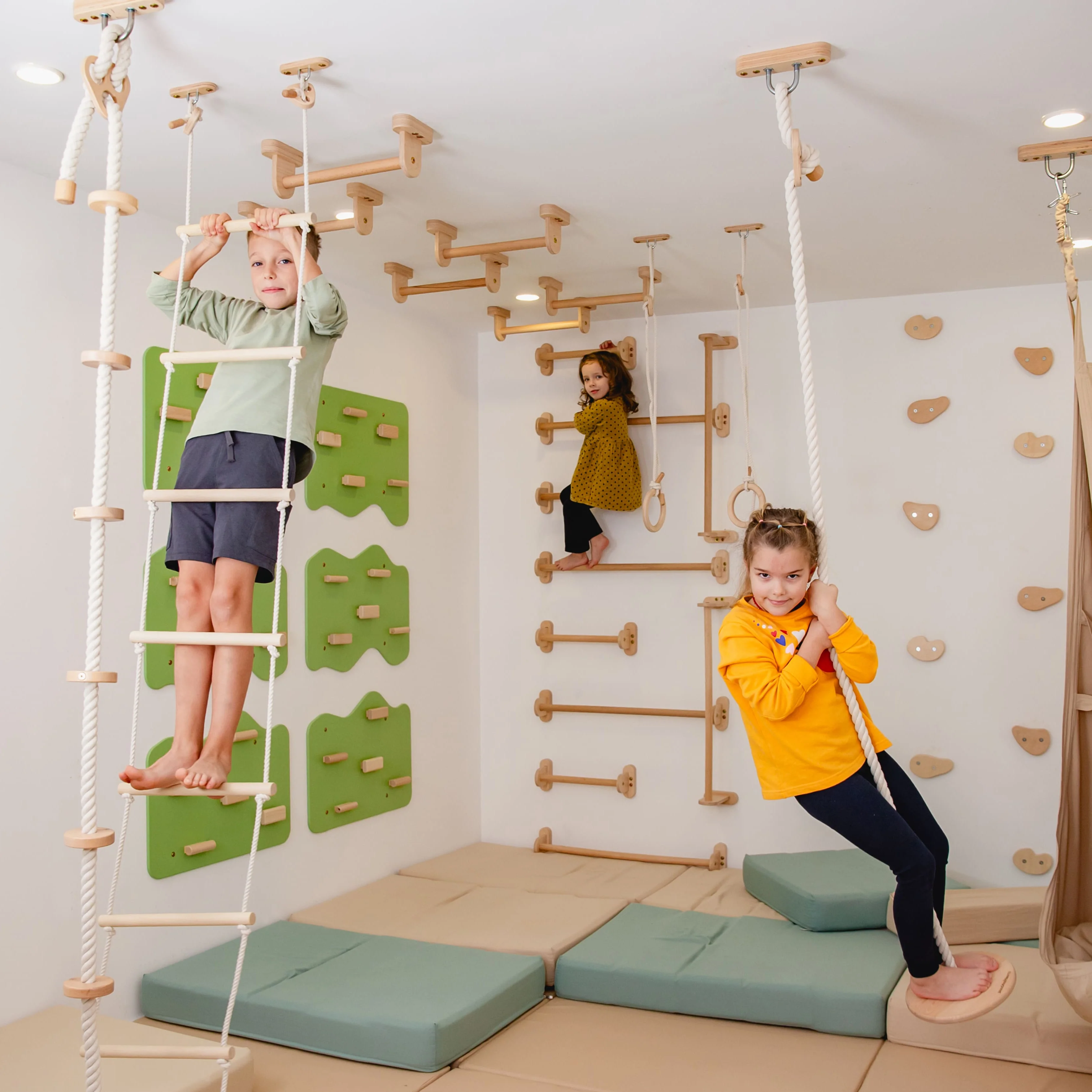 All-in-One Indoor Spielplatz für Kinder mit Textil-Set - Image 7