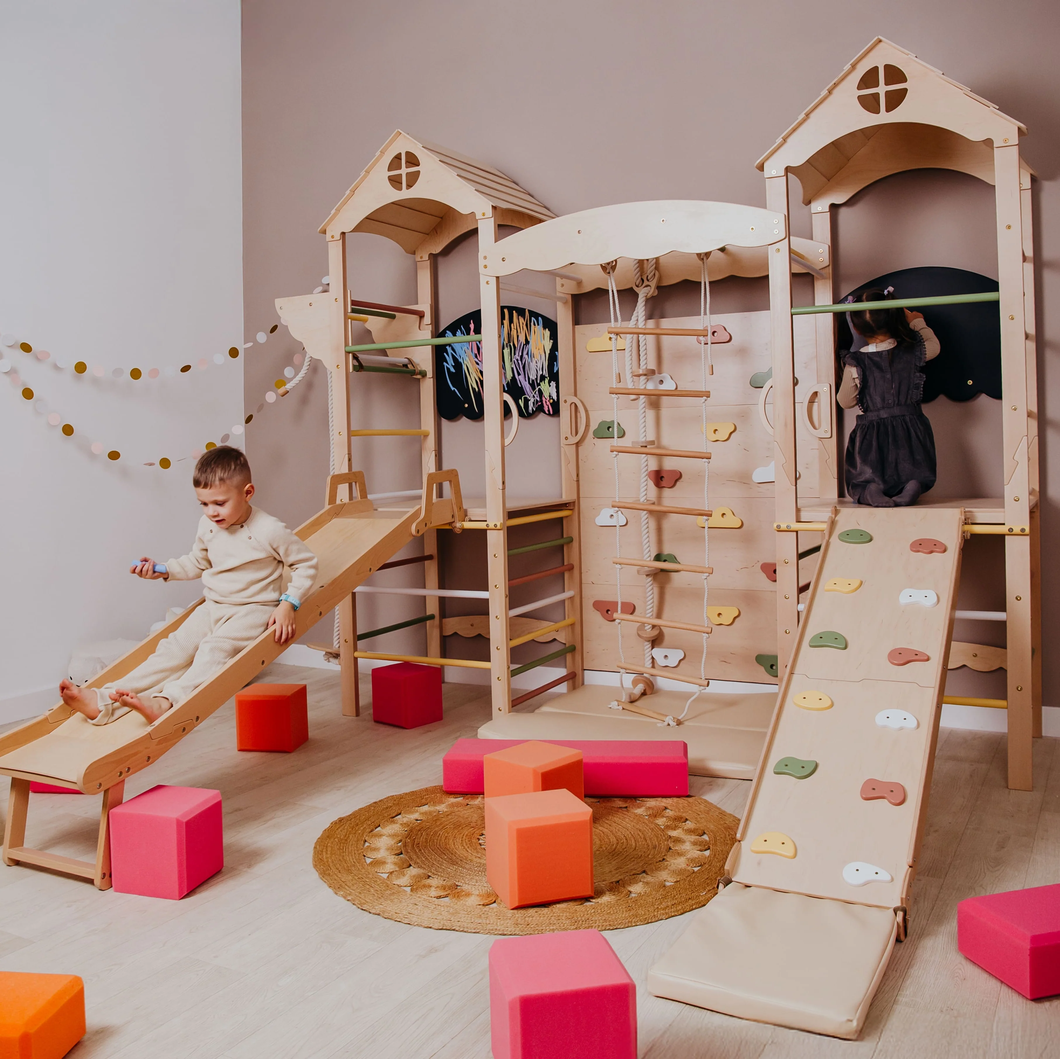 Großer Indoor Spielplatz für Kinder – Komplettes Spielset - Image 3