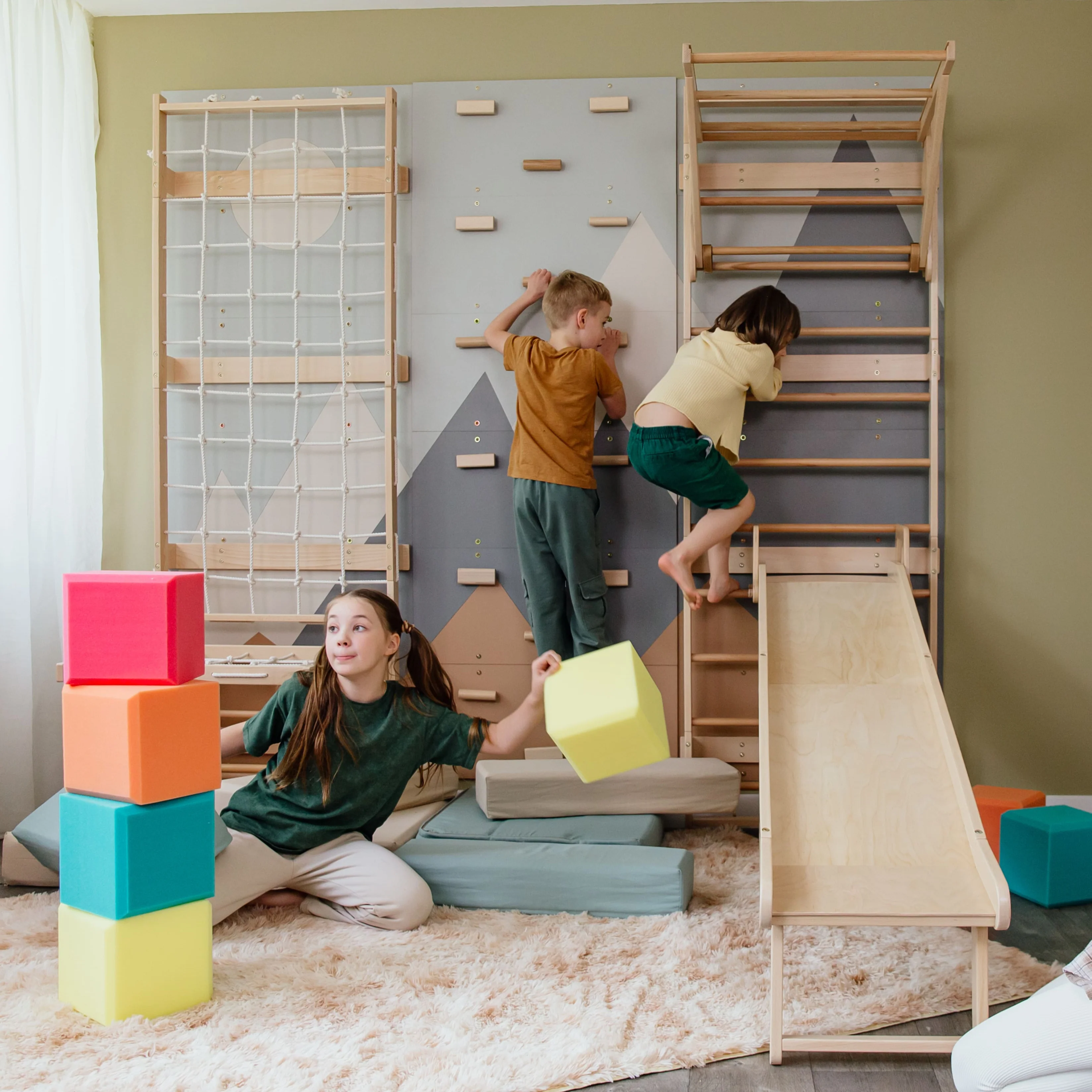 Kinderrutsche aus Holz - Image 5