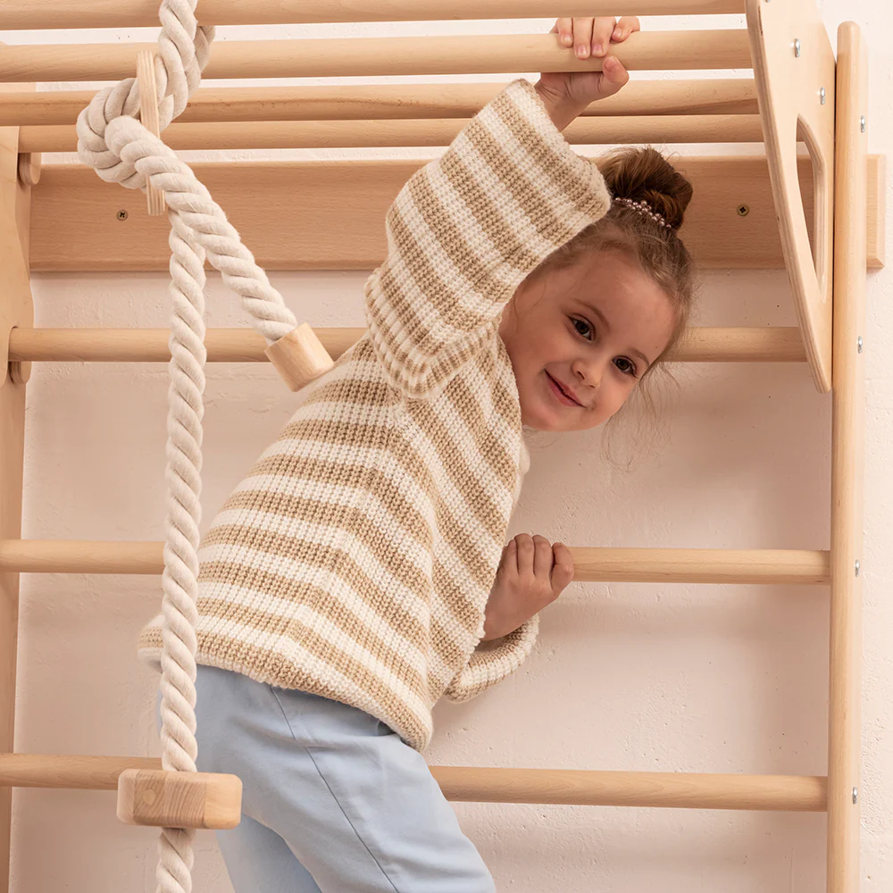 Wandstangen für Kinderzimmer mit Accessoires, Naturholzfarbe - Image 6