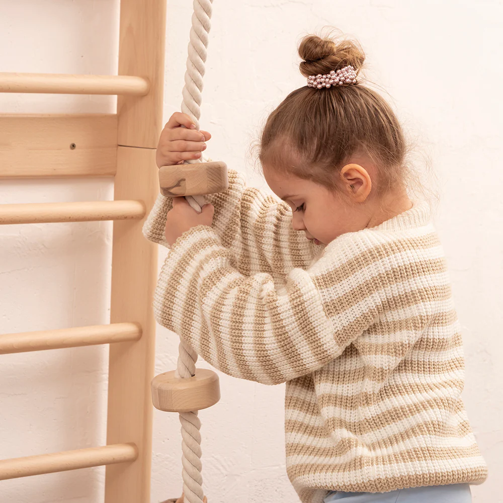 Wandstangen für Kinderzimmer mit Accessoires, Naturholzfarbe - Image 9